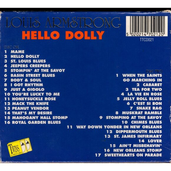 Louis Armstrong Hello Dolly 2-Disc CD Set TESTED - Picture 2 of 4